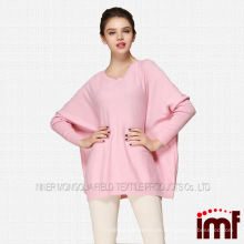 koreanischer pullover reiner kaschmir damen rosa pullover